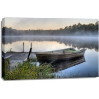 Boat - Misty Morning at the Lake