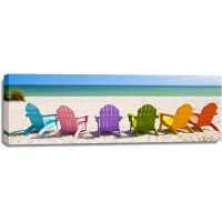 Dolores Flowers - Beach - Rainbow Chairs