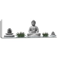 Darija Mile - Buddha in Meditation With White Lotus and Stones