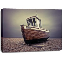 Assaf Frank - Boat moored on pebbled Beach