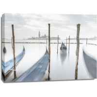 Assaf Frank - Gondolas in lagoon-Venice