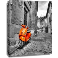 Assaf Frank - Scooter parked in narrow street of Rome, Italy