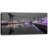 Assaf Frank - View along the river Clyde at night, Glasgow