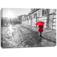 Assaf Frank - Tourist with red umbrella, Malta