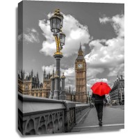 Assaf Frank - Tourist with an umbrella on Westminster Bridge, London, UK