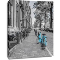 Assaf Frank - Bicycle parked on the sidewalk-Amsterdam