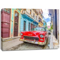 Assaf Frank - Vintage car on street of Havana, Cuba