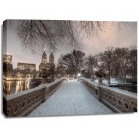 Assaf Frank - Central park Bow Bridge with Manhattan skyline, New York, AF20160117-746