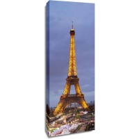 Paris - Eiffel Tower - Lit At Dusk