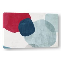 Emma Peal - Red and Blue Pebbles I