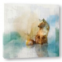 Ken Roko - Fox on Teal I 