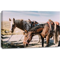 Chelsea Victoria - Two Saddle Horses I 