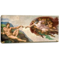 Michelangelo Buonarroti - La creazione di Adamo (restored)