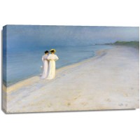 Peder Severin KrÃ¸yer - Summer evening on Skagens Beach