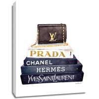 Amanda Greenwood - Book Stack Black Clutch