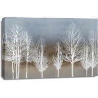 Kate Bennett - Trees on Brown and Blue