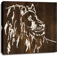 Chris Paschke - White Lion on Dark Wood