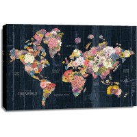 Pela Studio - Botanical Floral Map Words