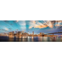 Robert Amar - Sunrays over Brooklyn Bridge, Manhattan  