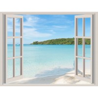 Nicolina Naiara - Window View onto Beach  
