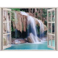 Nicolina Naiara - Window view of Erawan Falls  