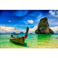 Angelica Roadoslav - Long Tail Boat On Beach  