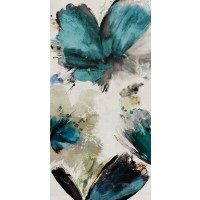 Asia Jensen - Blue Ribbon Blooms I 