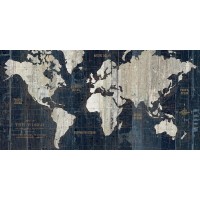 Portfolio WA - Old World Map Blue 