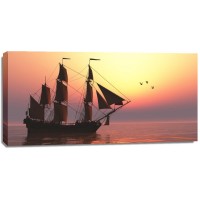 Randy Hudson - Sailing at Sunset  