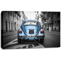 Jim Budd - Retro Blue Car  