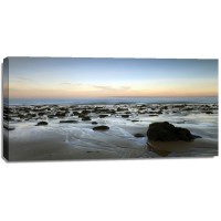 Ted Ray - Sunset over Beach with Rocks  
