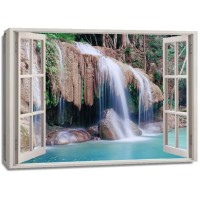 Nicolina Naiara - Window view of Erawan Falls  