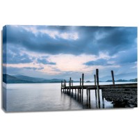 Loren Davis - Moody Dusk Clouds Over Derwentwater Lake  