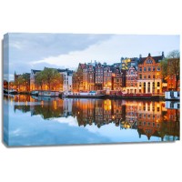 Keith Hardy - Night City View Of Amsterdam  