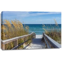 Luis Bond - Beach Boardwalk With Dunes and Sea Oats  