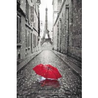 Paris - Red Umbrella