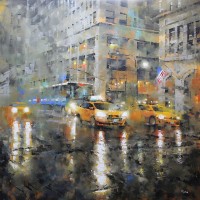 Mark Lague - Manhattan Orange Rain