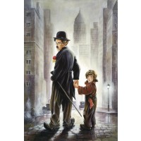 Charlie Chaplin - The Kid Painting