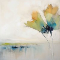 Irena Orlov - Blue Green Flowers II