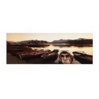 Boats docked and sunset  