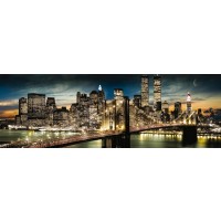New York - Manhattan Night And Moon Midi  