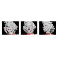 Marilyn Monroe - (Red Dress Triptych)  