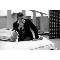 James Dean - White Car  