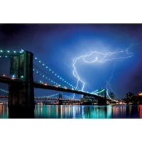 New York - Brooklyn Bridge - (Lightning)  