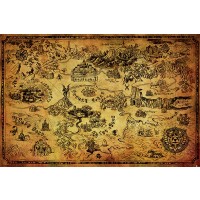 The Legend of Zelda - Hyrule Map