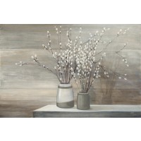 Julia Purinton - Pussy Willow Still Life Gray Pots  