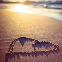 One Heart Draw In The Sand 