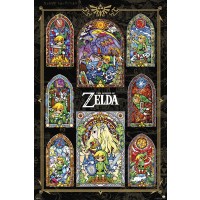 Zelda - Stained Glass Collage