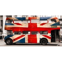 Pangea Images - Union jack double-decker bus, London