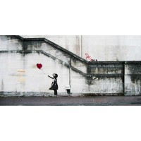 Anonymous - South Bank London-graffiti attributed to Banksy
